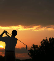 golf-sunset